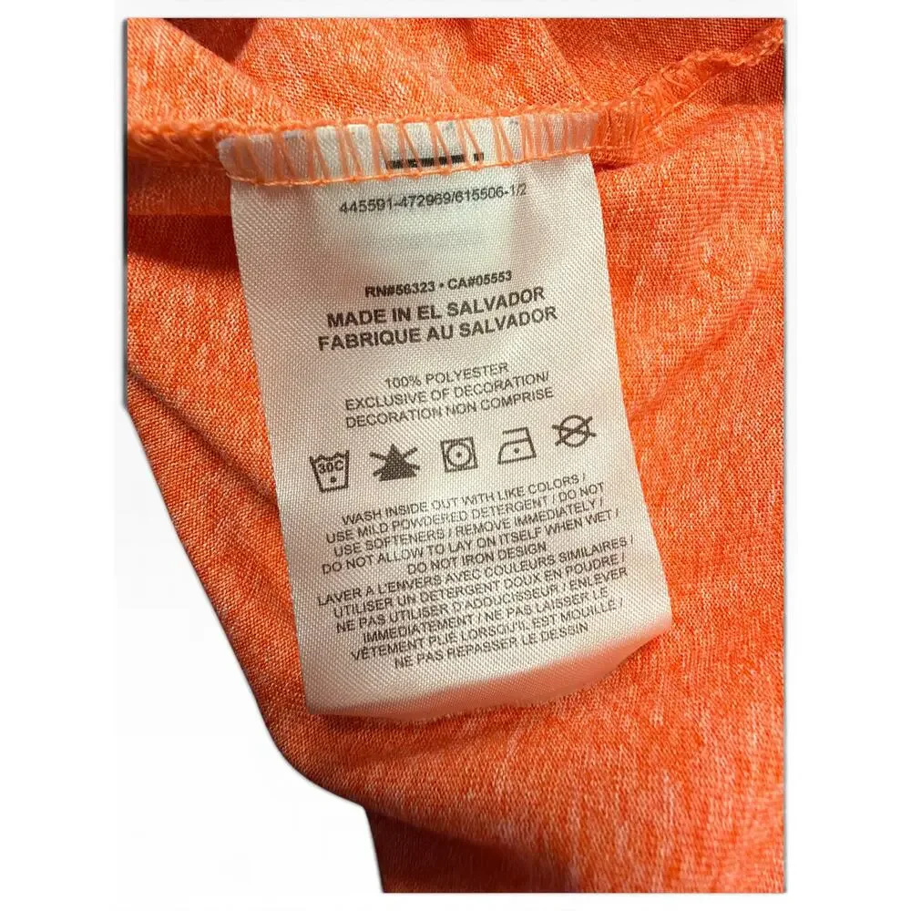 Nike Dri-FIT Men’s M Orange Heather Swoosh Short Sleeve Performance Tee